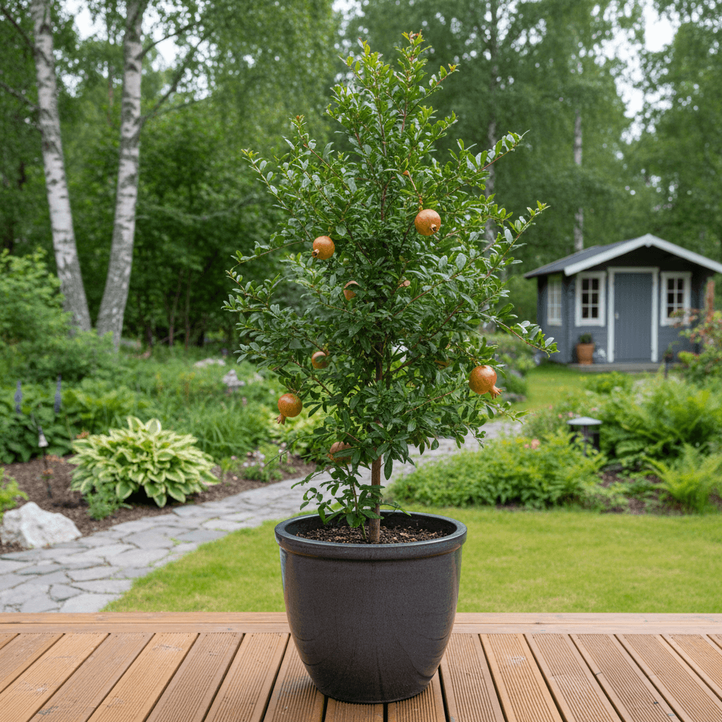 Granatäpple – odla frukt i kruka