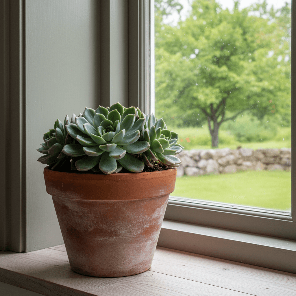 Echeveria elegans – suckulent för soligt fönster
