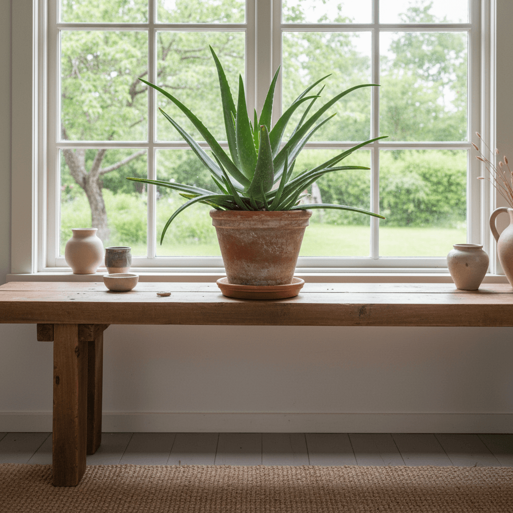 Aloe vera – suckulent för soligt fönster