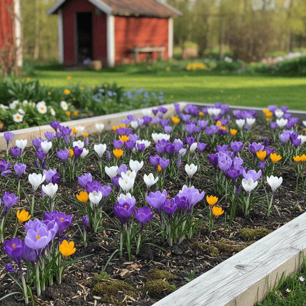 Vårkrokus – blommar i mars–april