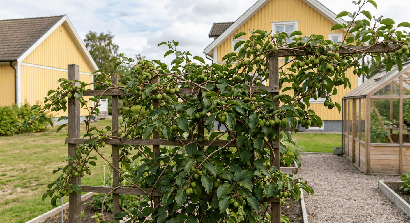 Minikiwi – odla söta bär på spaljé