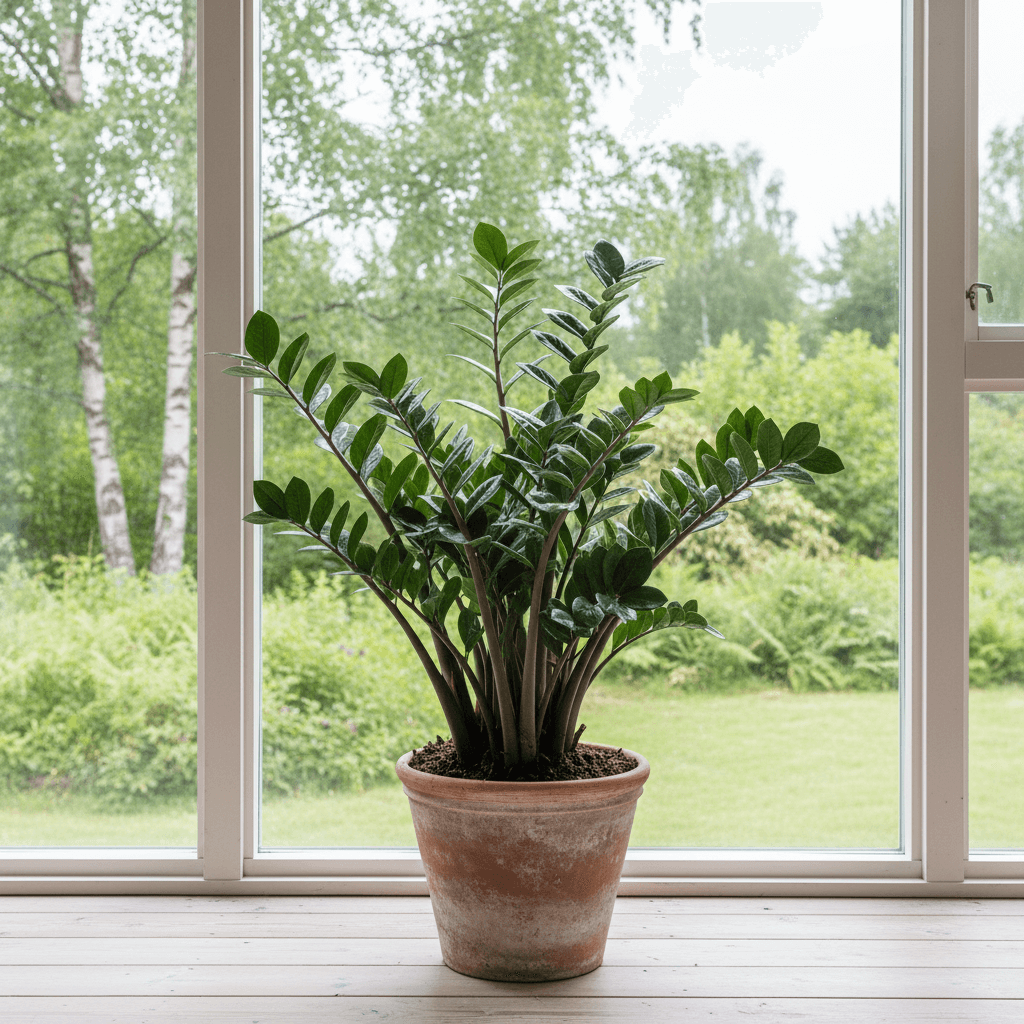 Garderobsblomma – krukväxt för lågt ljus