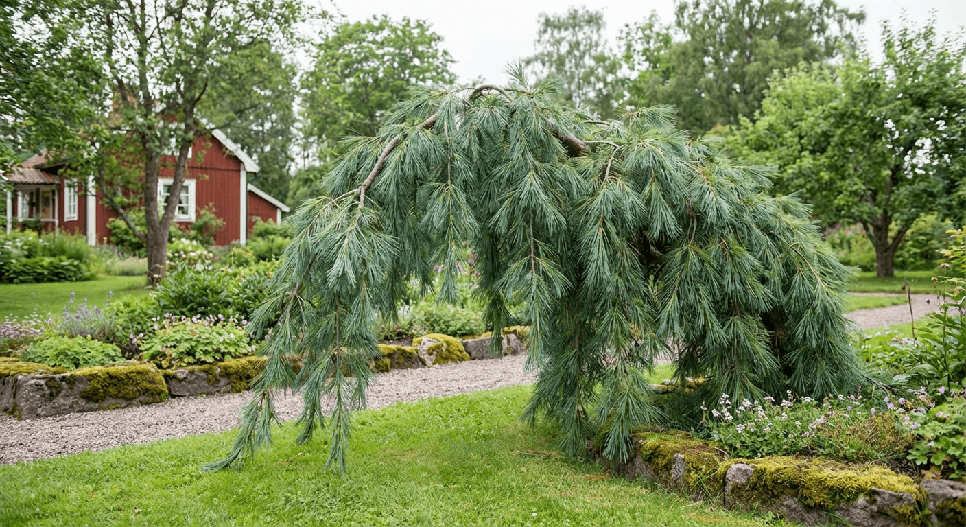 Hängande Weymouthtall 'Pendula' – form och skötsel