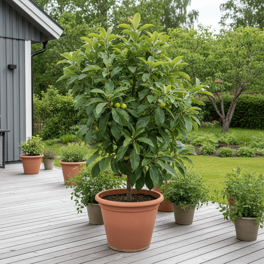 Japansk mispel – odla frukt i kruka