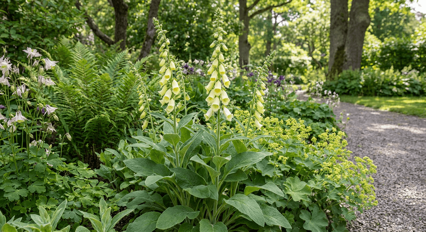 Gul fingerborgsblomma – solälskande perenn