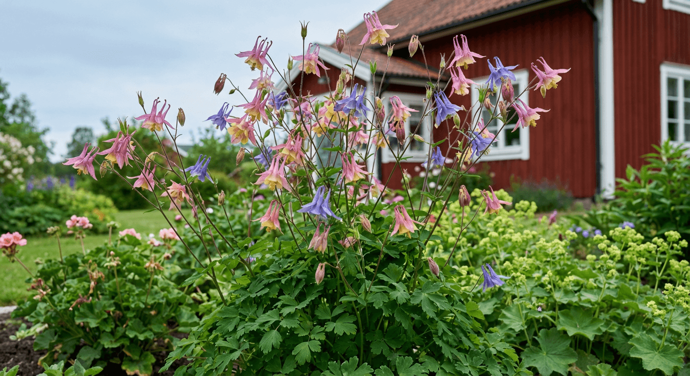 Akleja 'McKana's Hybrids' – luftiga blommor i regnbågens alla färger