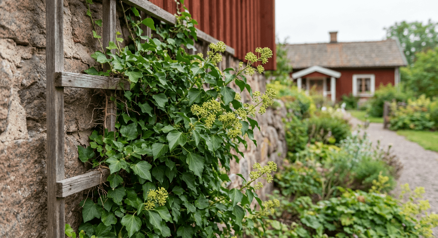 Murgröna 'Hestor' – vintergrön klättrare för skugga