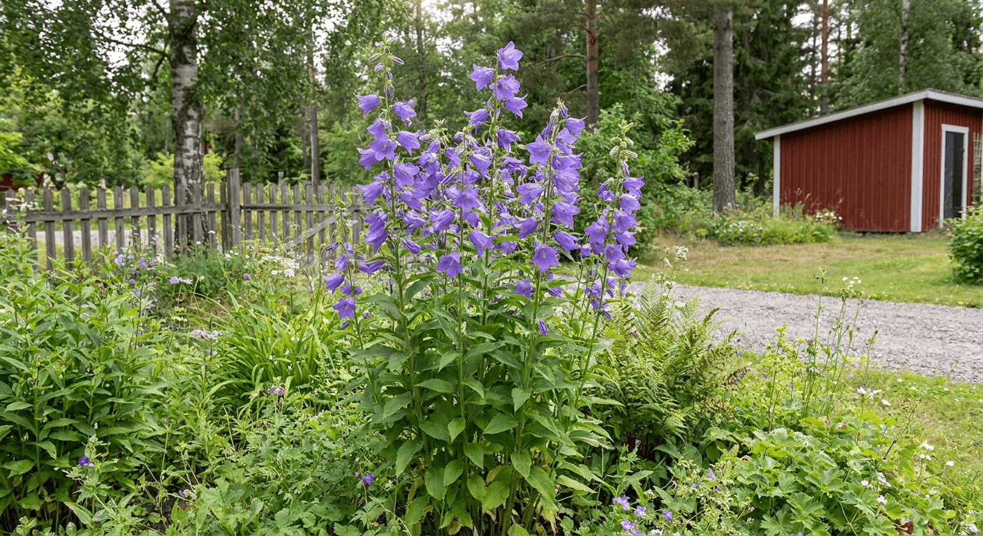 Stor hässleklocka – skuggperenn med höga blomstjälkar