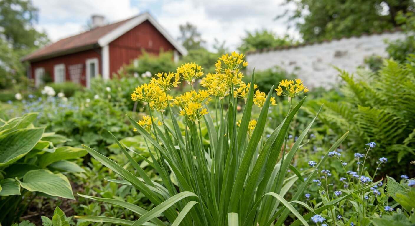 Guldlök – solig rabatt, gula blommor