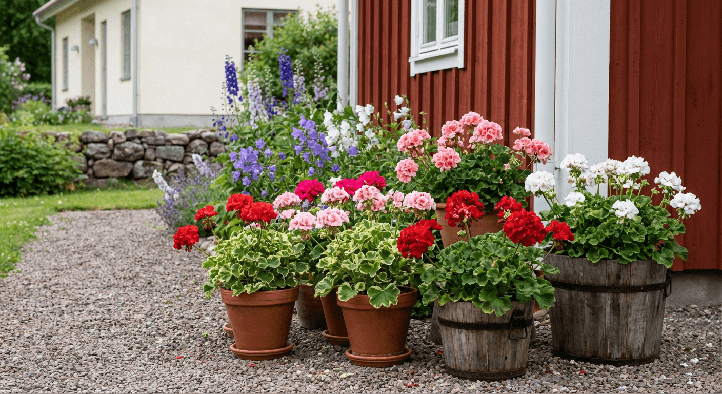 Zonalpelargon – blommar från maj till oktober