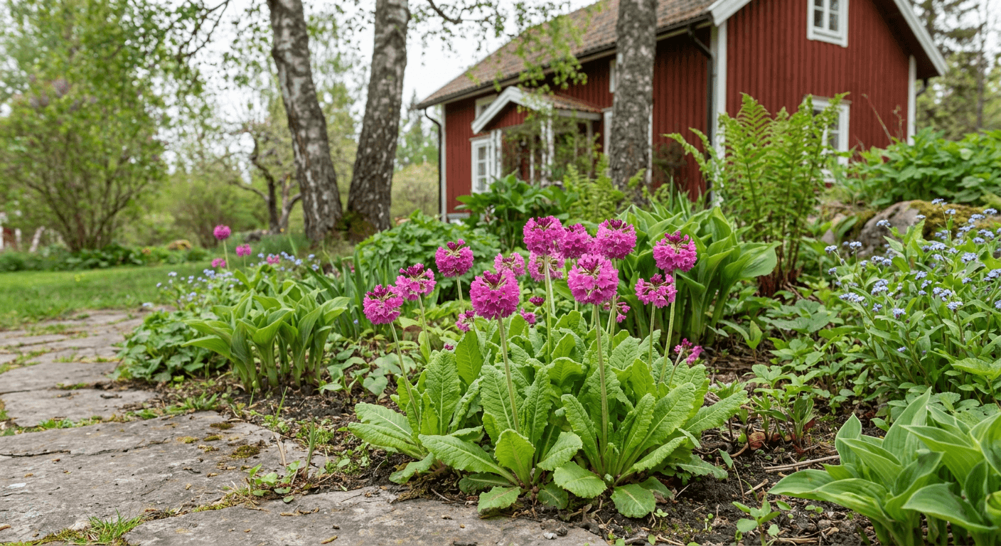 Purpurviva – rosa vårblomning för fuktiga lägen