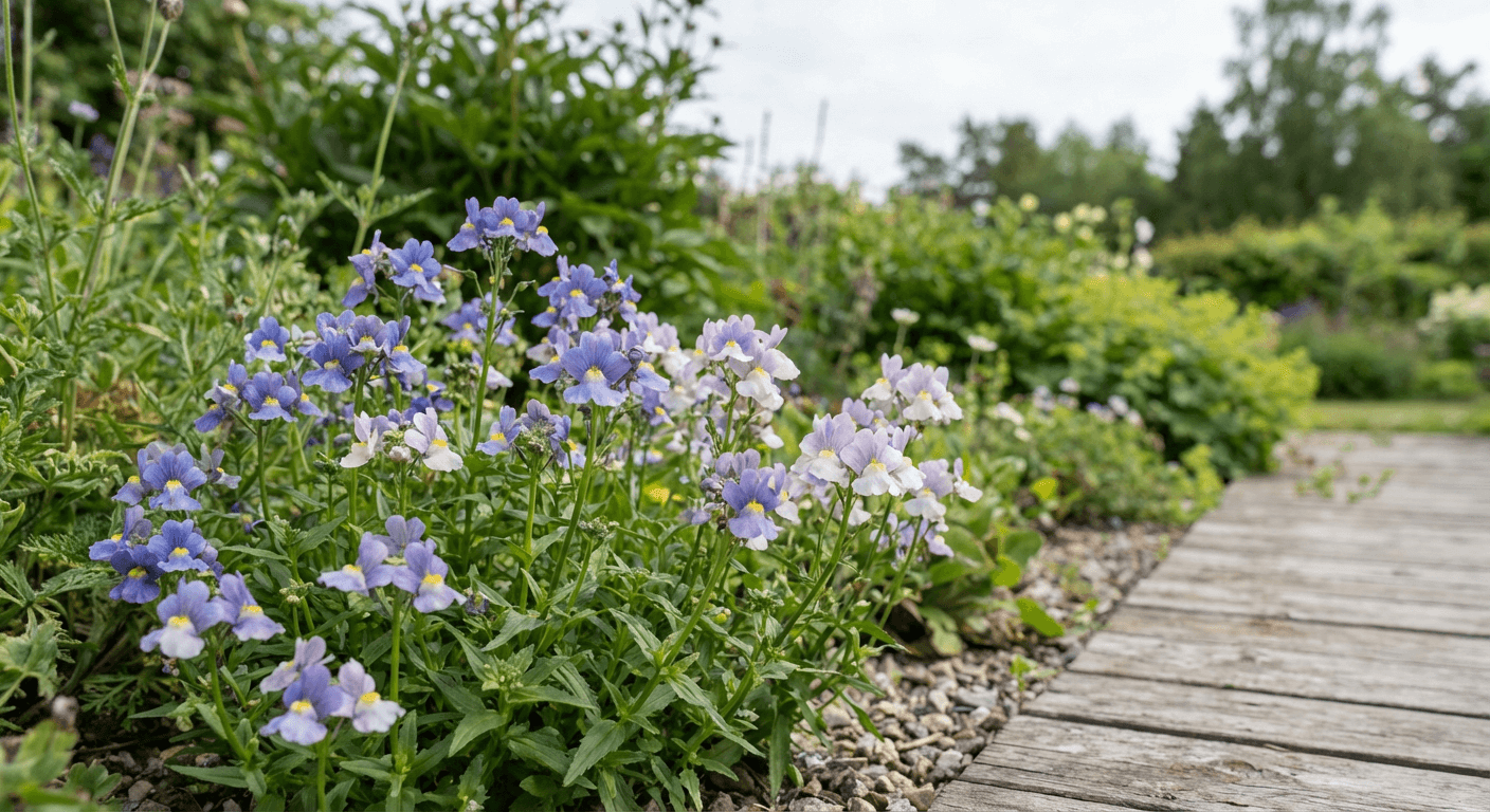 Nemesia 'Karoo' – blåviolett sommarblomma