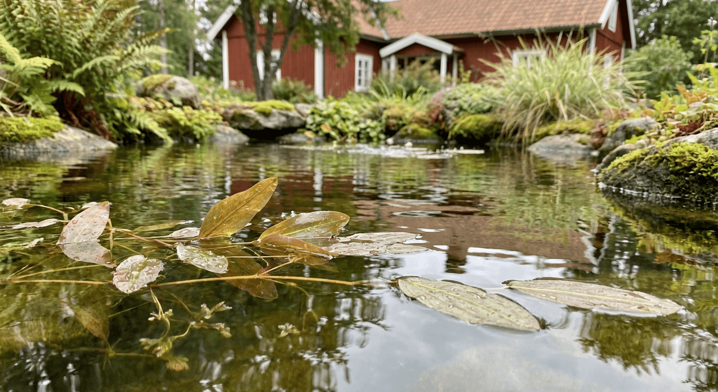 Färgnate – undervattensväxt med färgskimrande blad