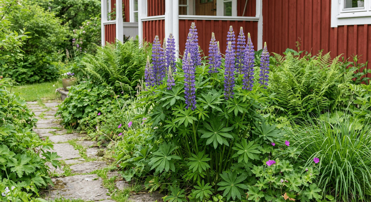 Blomsterlupin – höga blomspiror för soliga rabatter