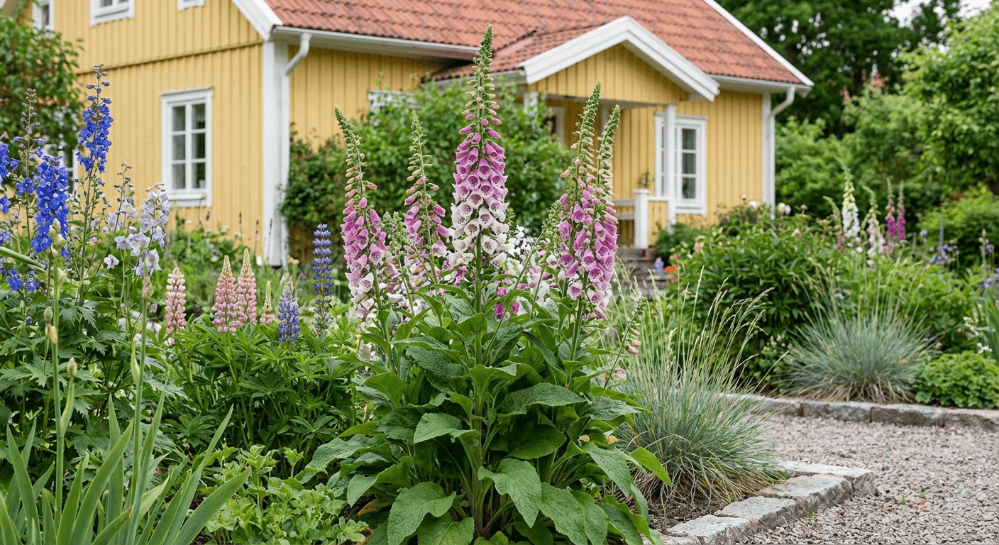 Fingerborgsblomma Excelsior – tvåårig prydnadsväxt