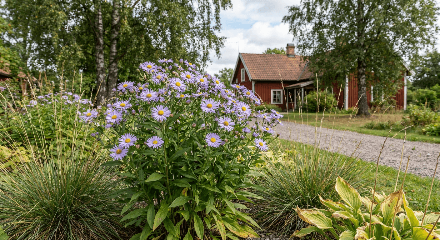 Brittsommaraster – lila höstblommor för soliga rabatter
