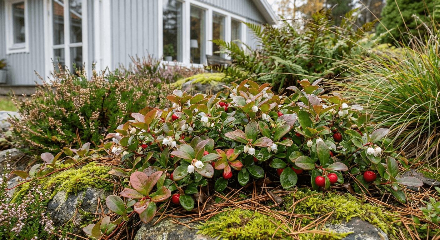Tuvvaktelbär – röda vinterbär under mörkgröna blad