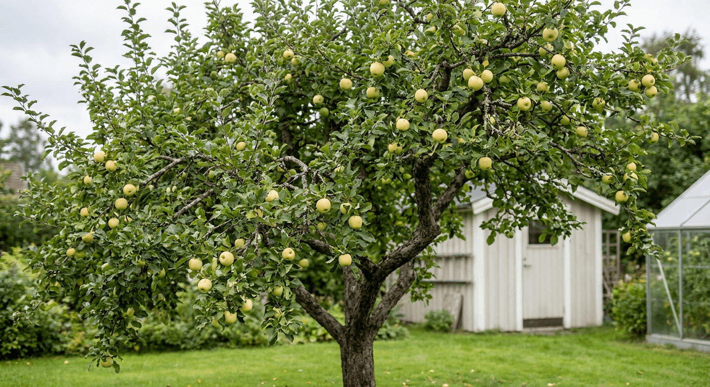 Äpple 'Transparente Blanche' – tidig sommarfrukt med frisk smak