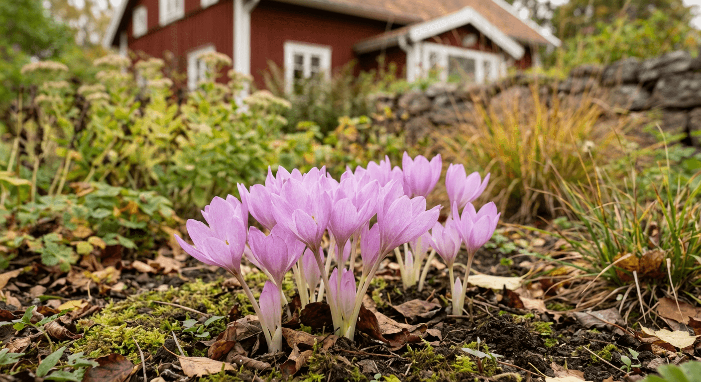 Höstkrokus – höstblommor direkt ur marken