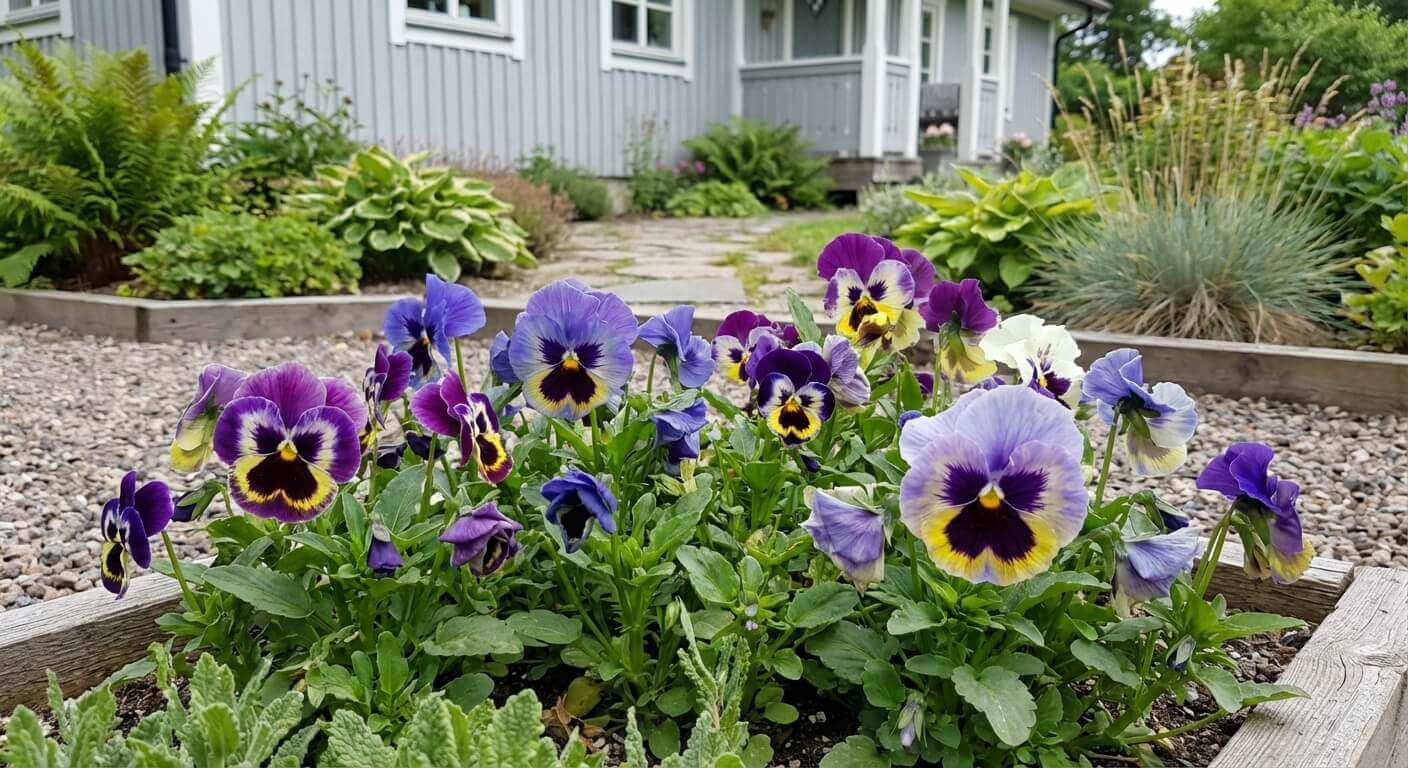 Pensé 'Delta' – ettårig blomma för vår och höst