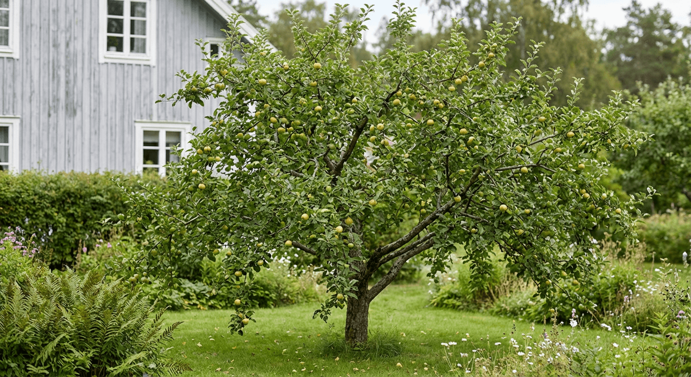 Prydnadsapel 'Svalbard' – fruktträd för saft och gelé