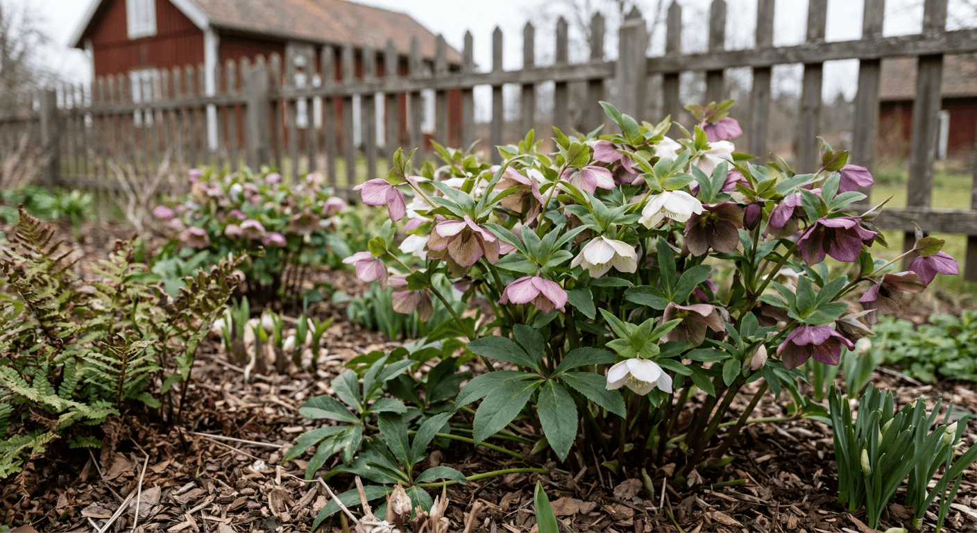 Hybridjulros – blomning från februari