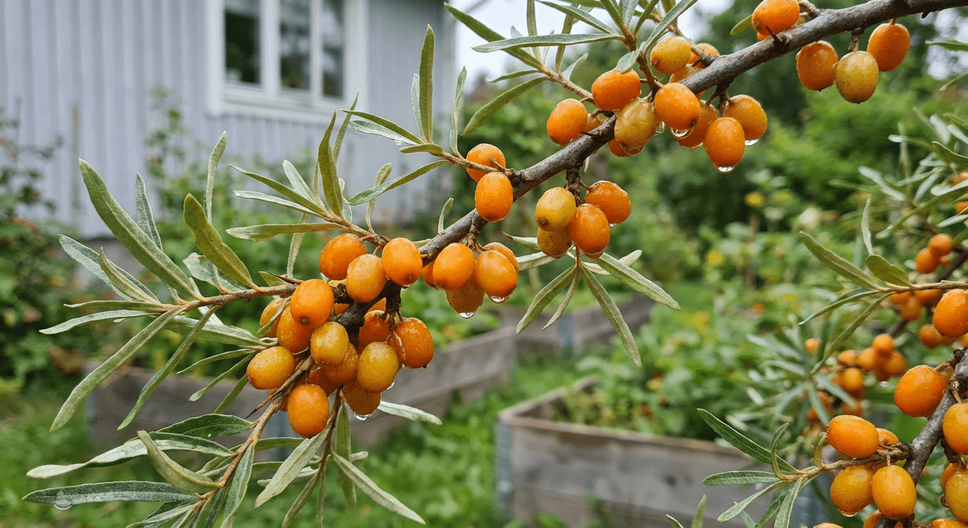 Havtorn 'Mikkeli' – orange bär i nordiska trädgårdar