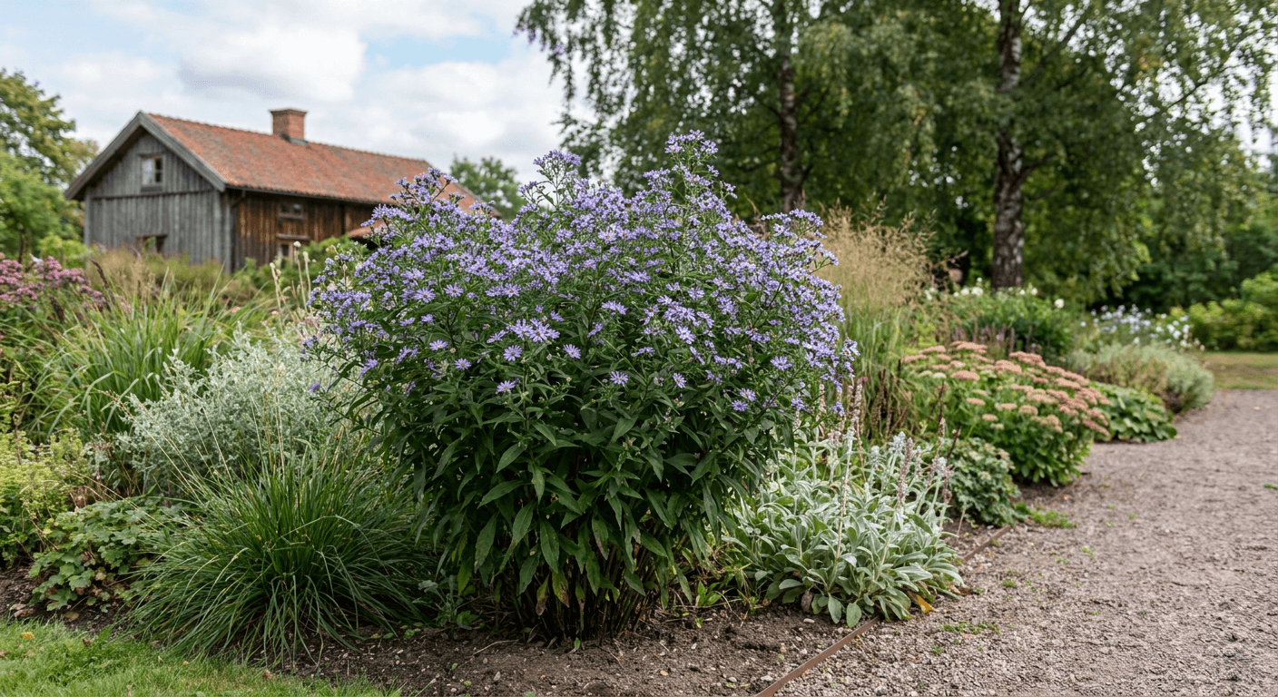 Balsamaster – vit höstblommare för perennrabatten