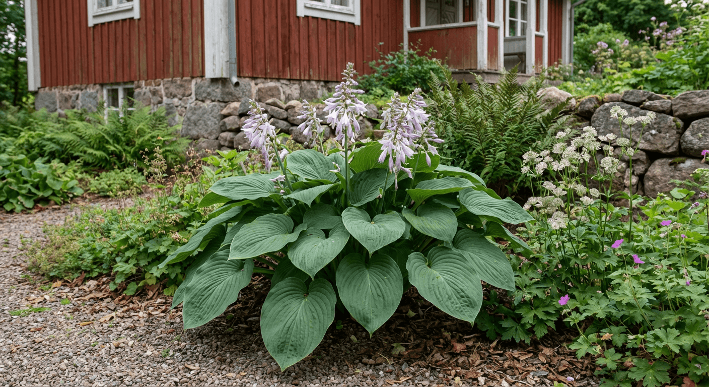 Funkia – skuggväxt med vackra blad