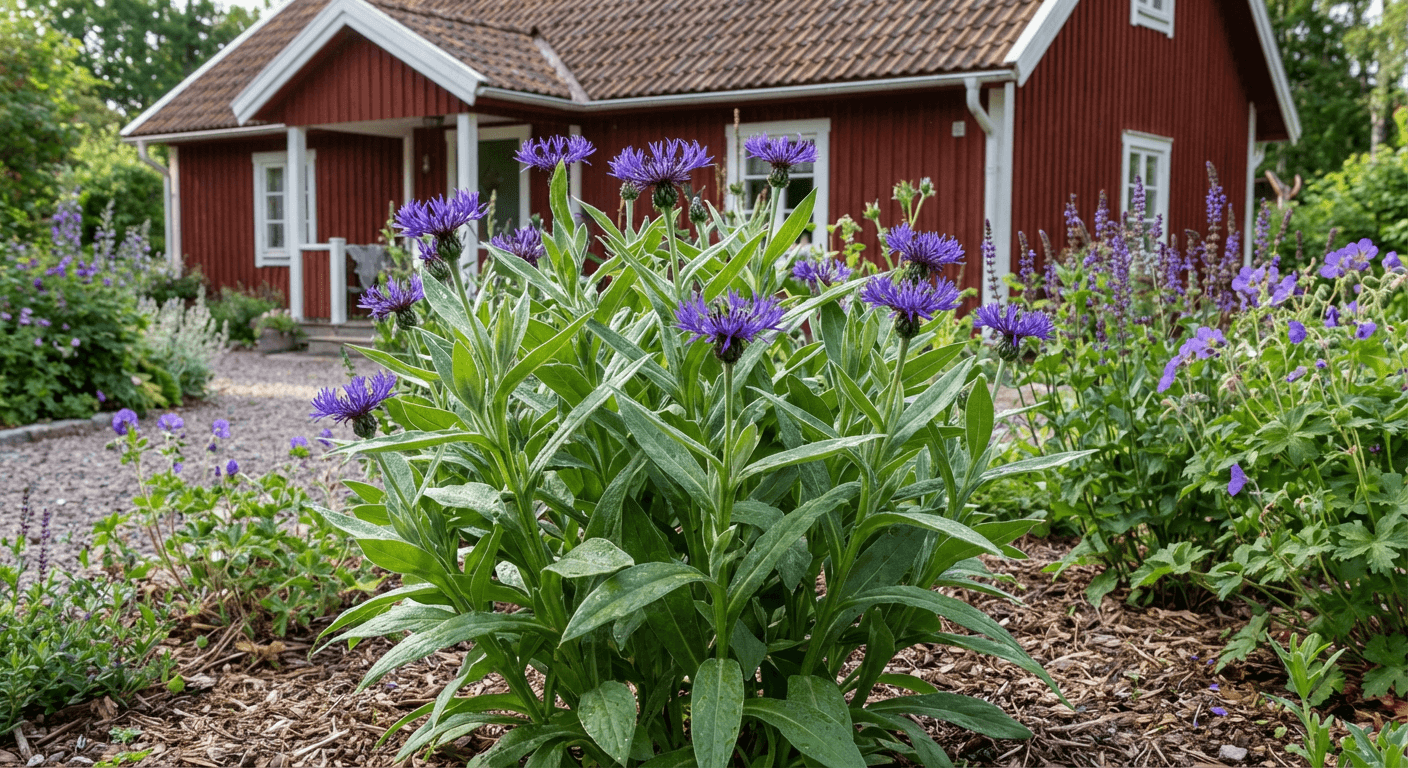 Bergklint – blåvioletta blommor maj–juli