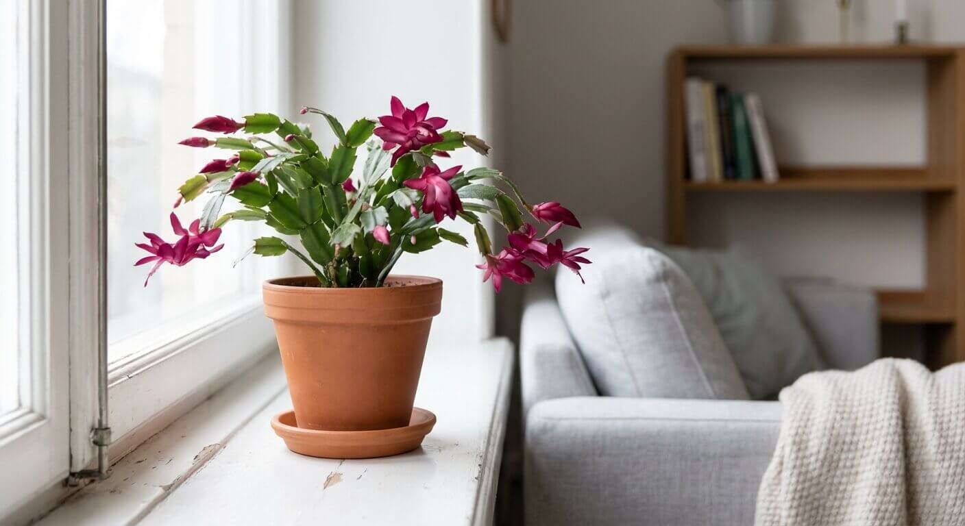 Novemberkaktus (julkaktus) – blommar i vintermörkret