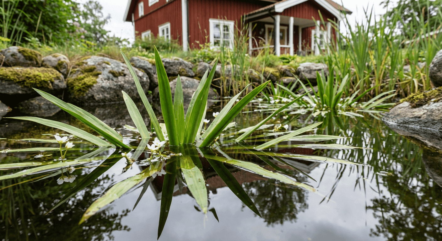 Vattenaloe – härdig vattenväxt för dammar