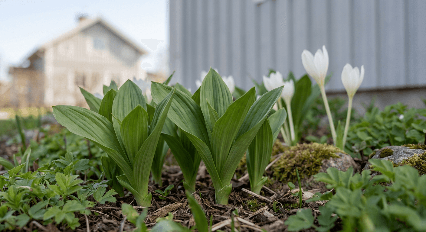 Praktvårlök 'Album' – vita höstblommor för gräsmattan