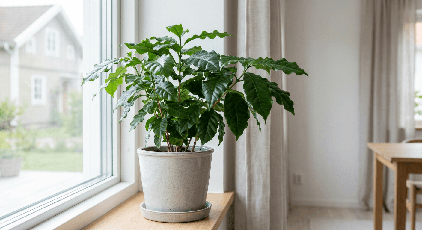 Kaffebuske inomhus – odla Coffea arabica i kruka