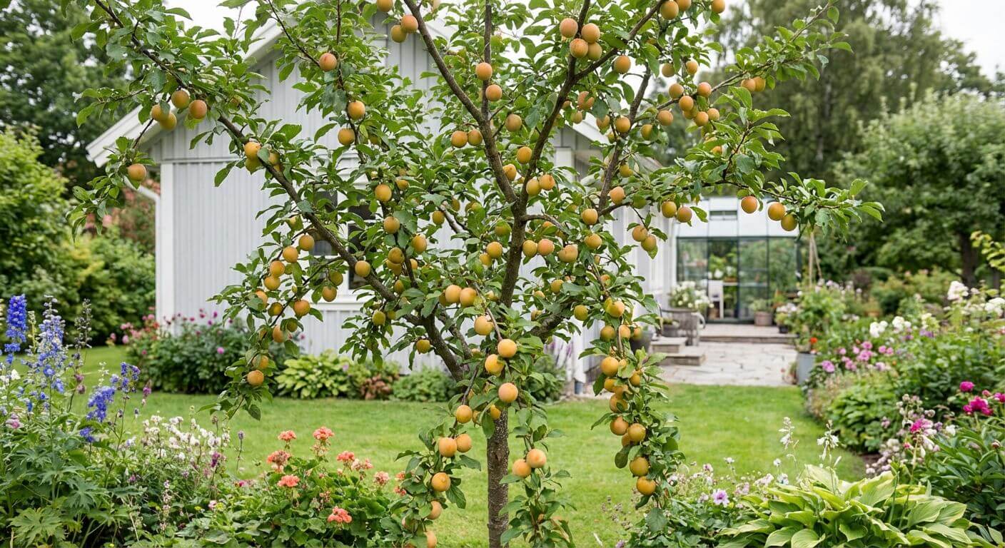 Plommon 'Allgul' – gul frukt, söt smak