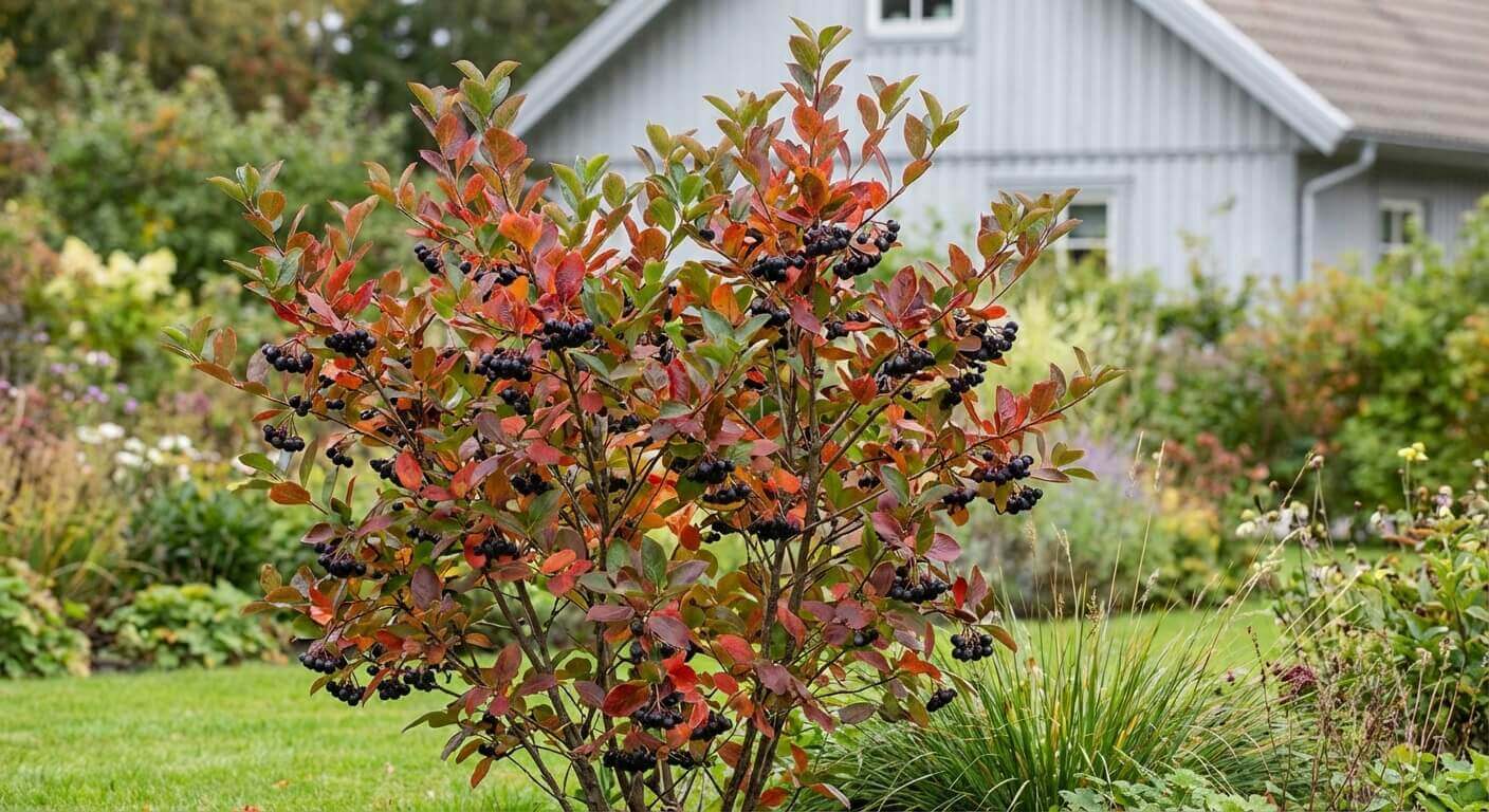 Svartaronia 'Viking' – tålig bärbuske för svenska trädgårdar