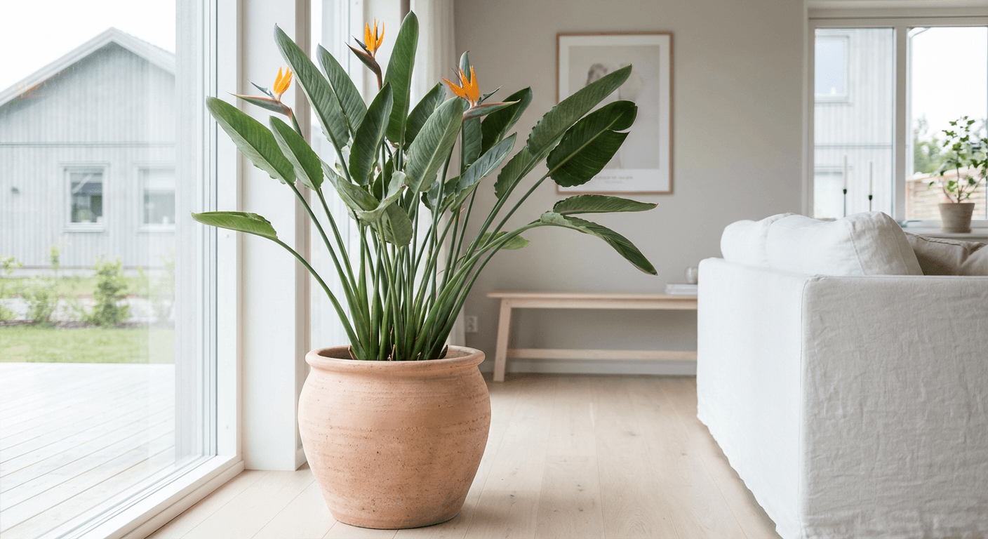 Paradisfågelblomma – odla exotisk blomma inomhus