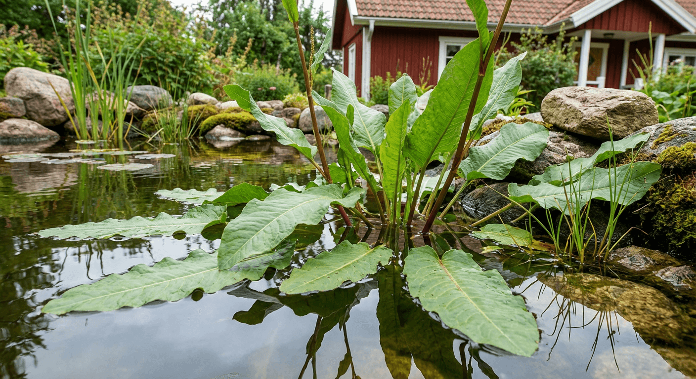 Hästskräppa – tålig vattenväxt för dammar