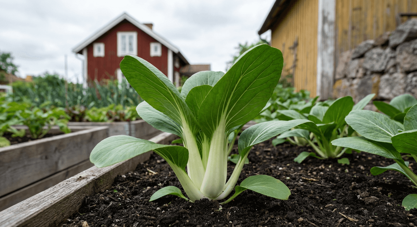 Pak choi – snabbväxande bladgrönsak för vår och höst