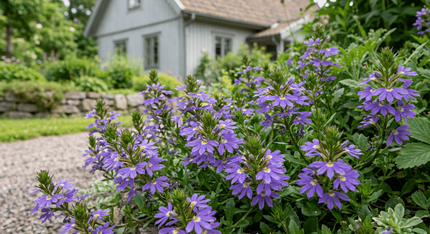 Femtunga (fjäderblomma) – torktålig sommarblomma för sol och ampel