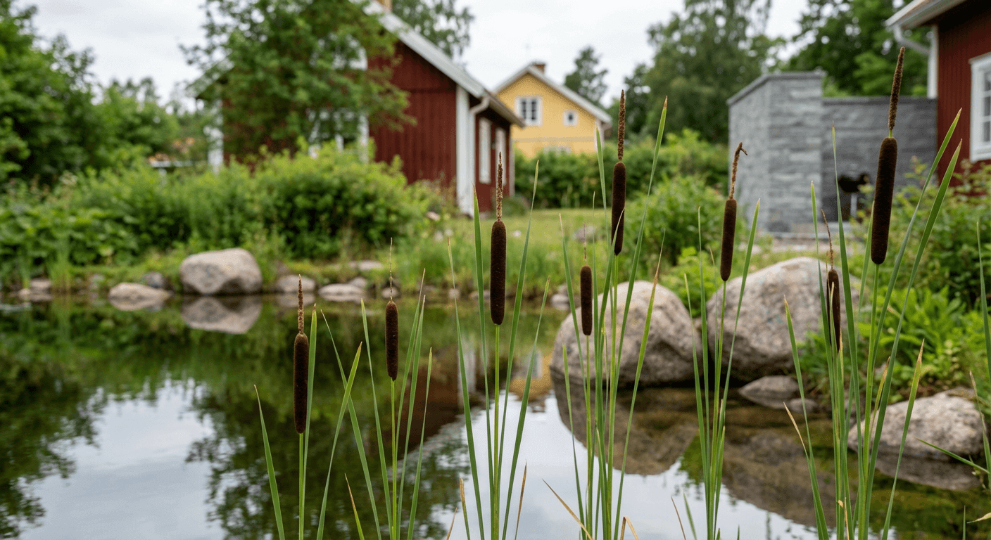 Smalsvanssmåkolv – vattenväxt för dammar