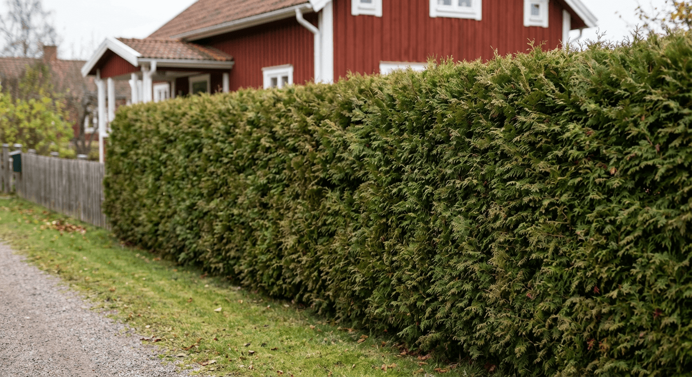 Tuja 'Brabant' – snabbväxande häckväxt