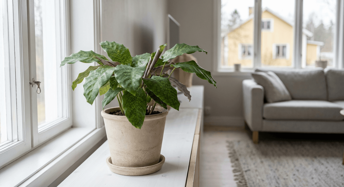 Calathea 'Musaica' – mosaikmönstrade blad