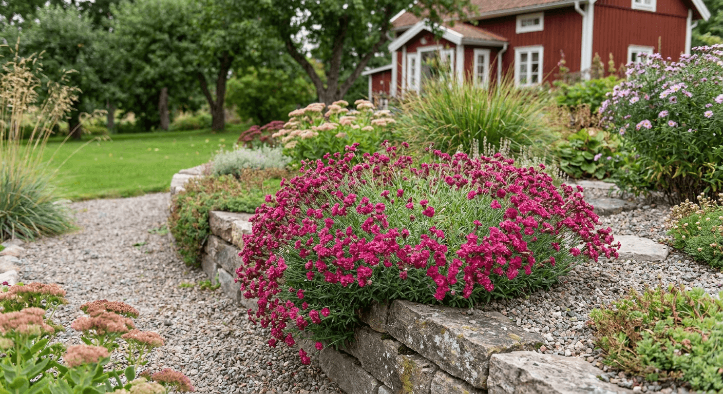 Höstglim – rosa perenn för soliga stenpartier