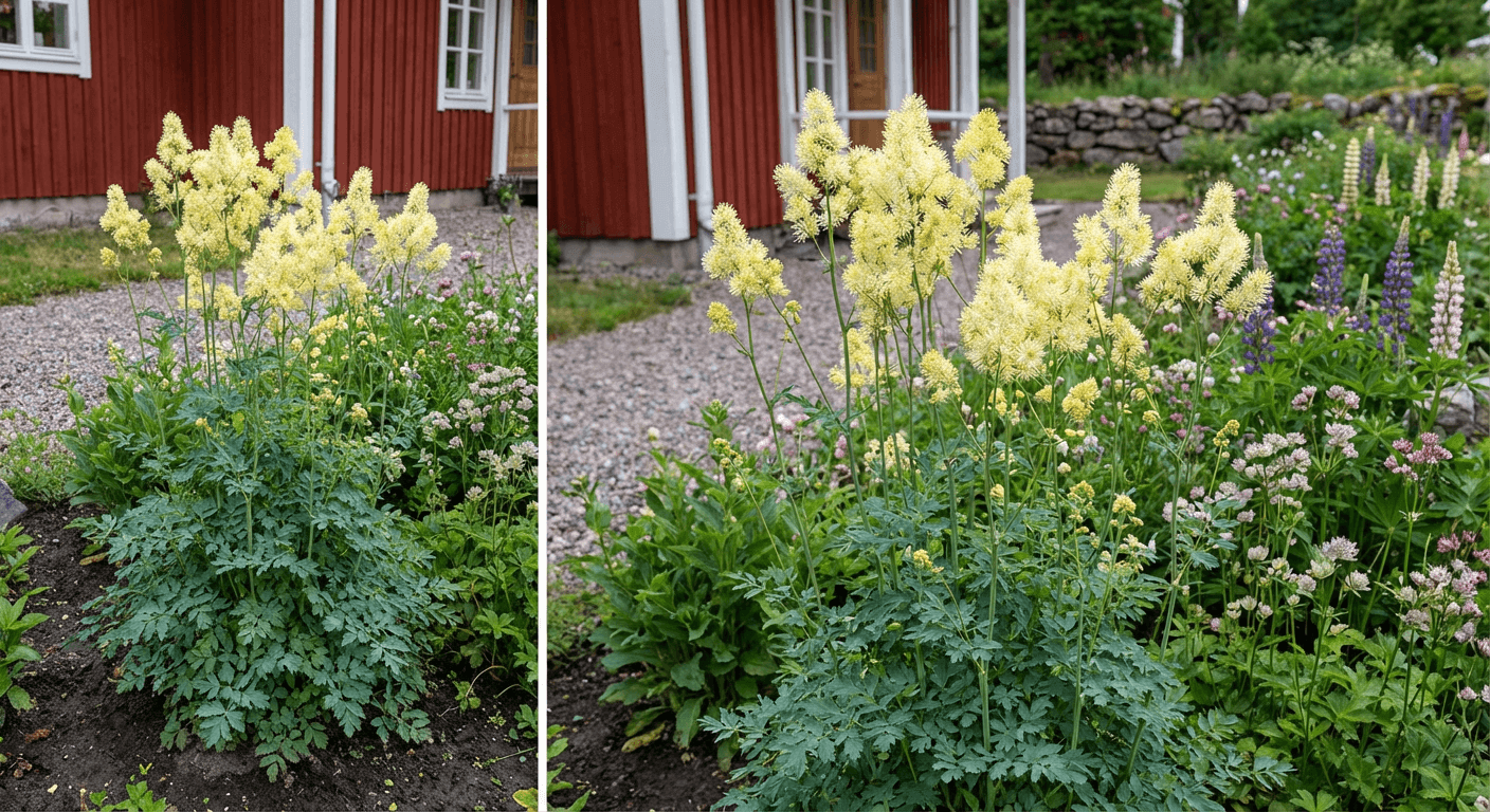 Gulrutor – luftig perenn med gyllengula blomflockar