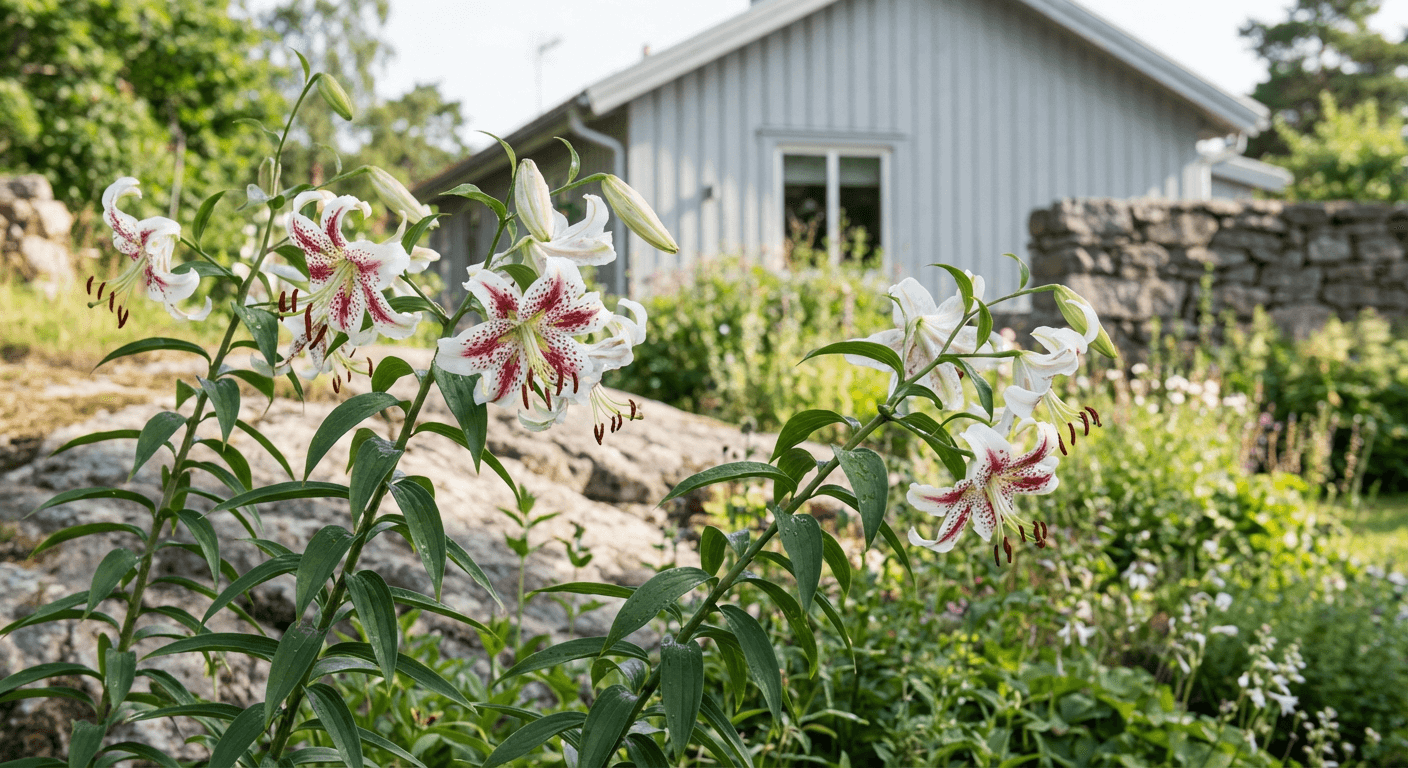 Praktlilja – doftande sensommarblommor för halvskugga