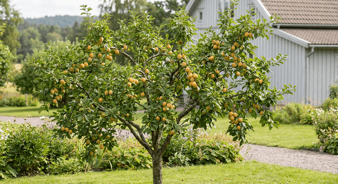 Plommon 'Jefferson' – gulröda frukter för svenska trädgårdar