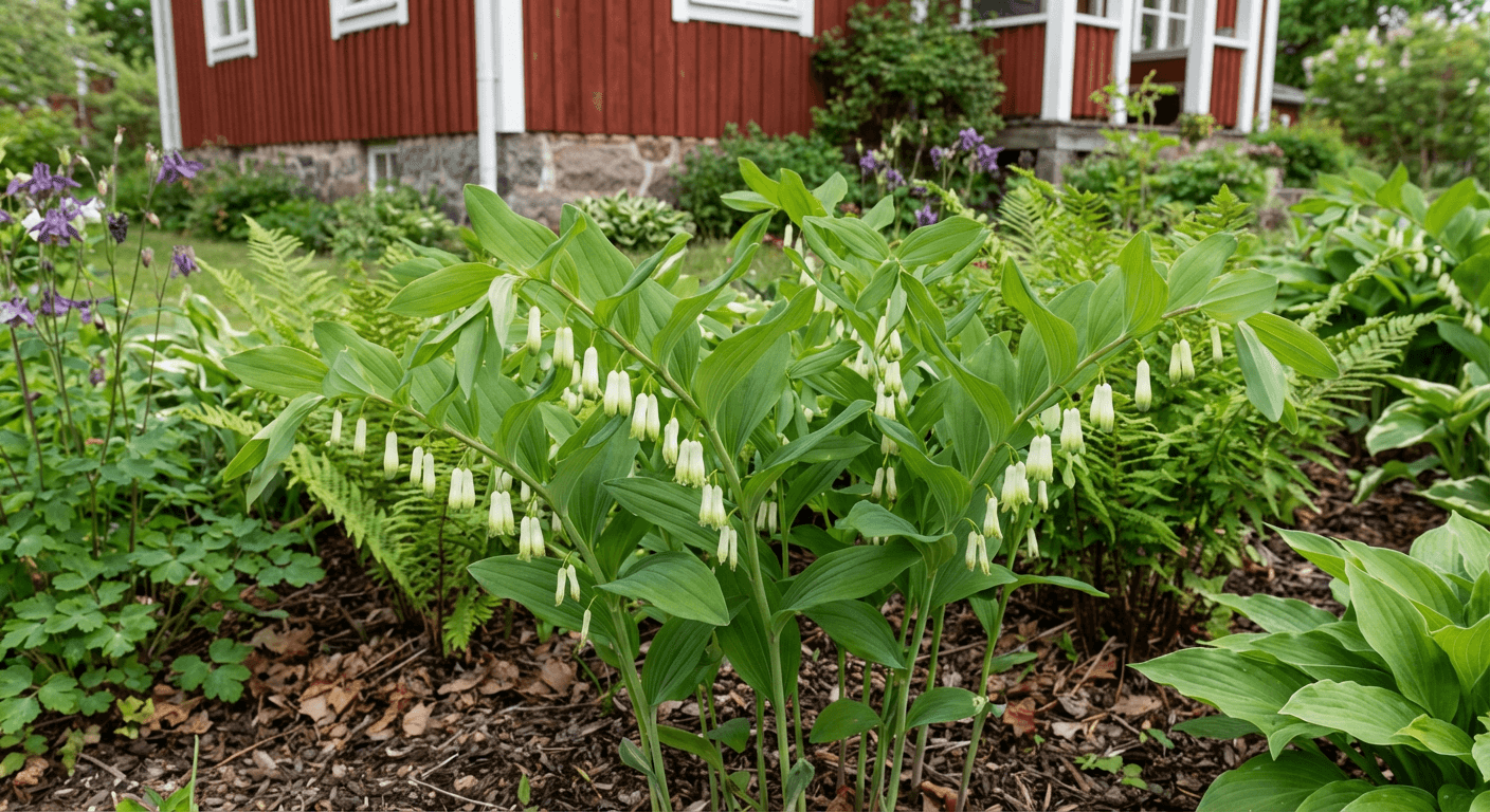 Getrams – vita blommor för skuggiga lägen och husväggar.
