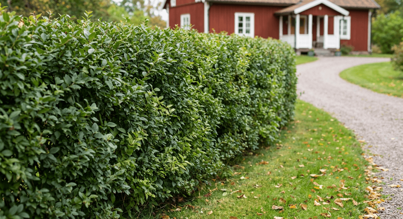 Liguster – tät häck med snabb tillväxt
