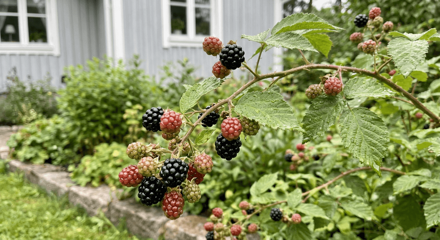 Björnbär 'Oregon Thornless' – taggfri skörd